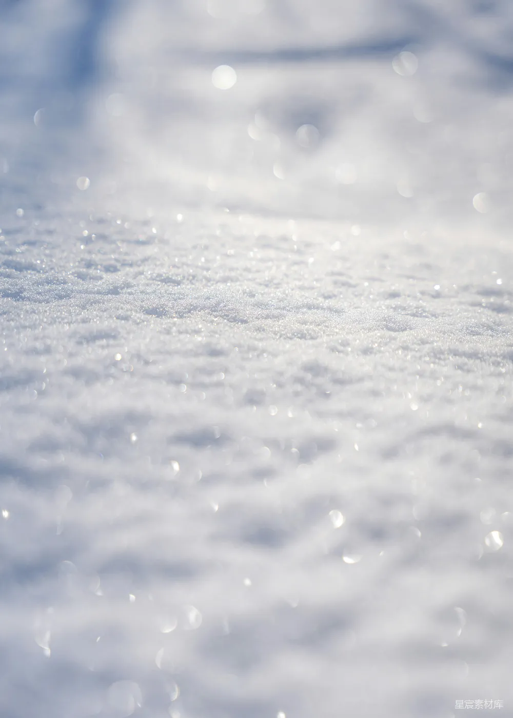 高清摄影 一幅覆盖着白雪的地面特写
