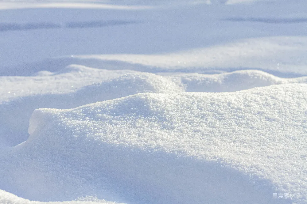高清摄影 白雪覆盖的蓝绸