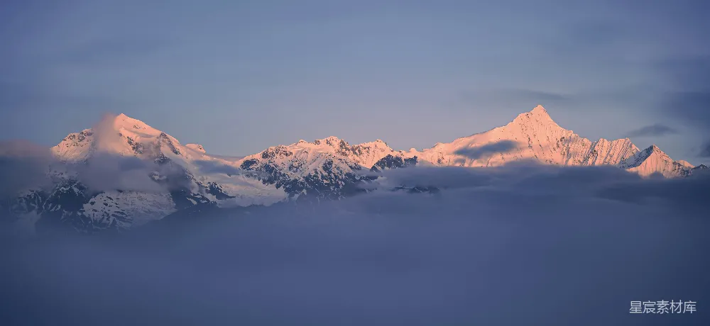 高清摄影 皑皑的山峦