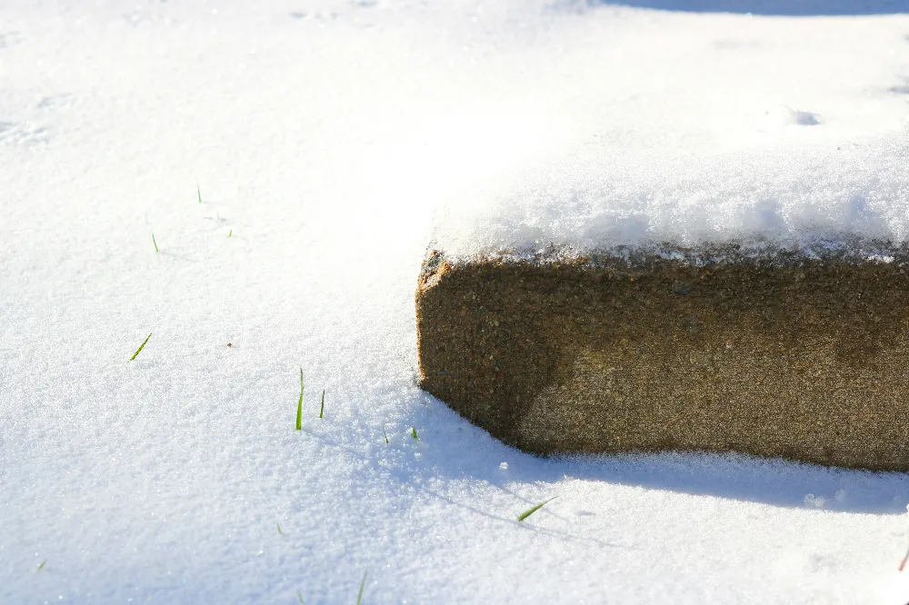 高清摄影 灰石覆盖的白雪