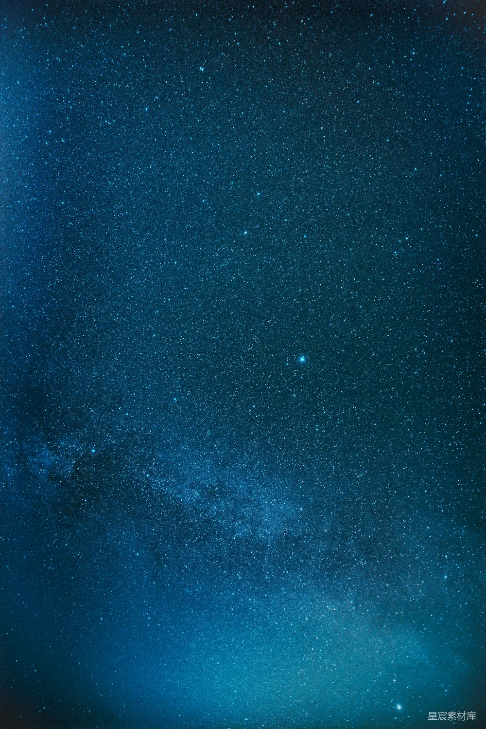 高清摄影 满天星斗与银河之夜