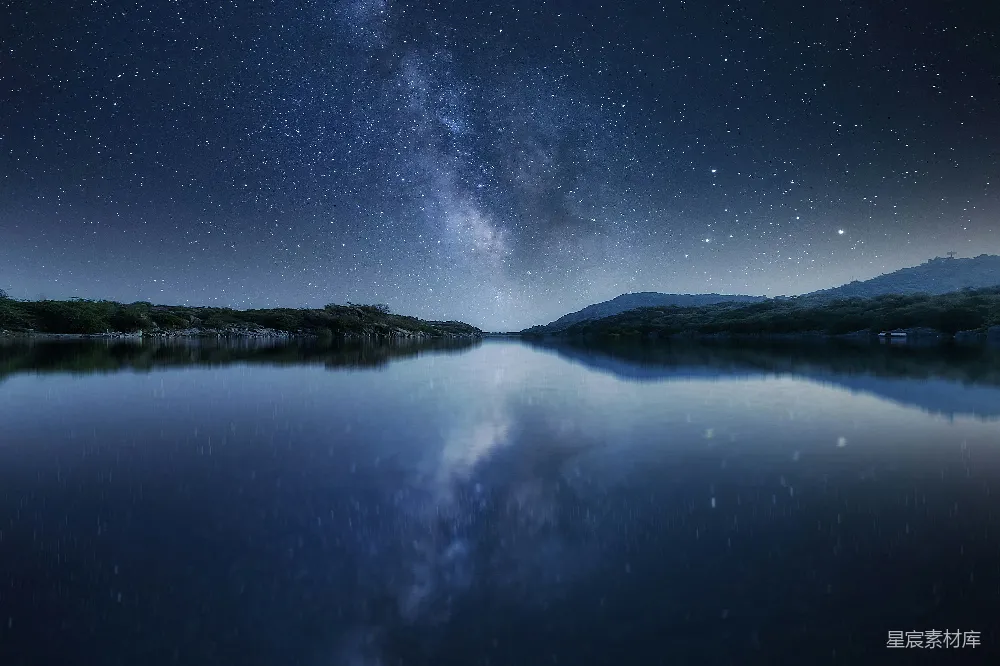 高清摄影 星夜下的水域