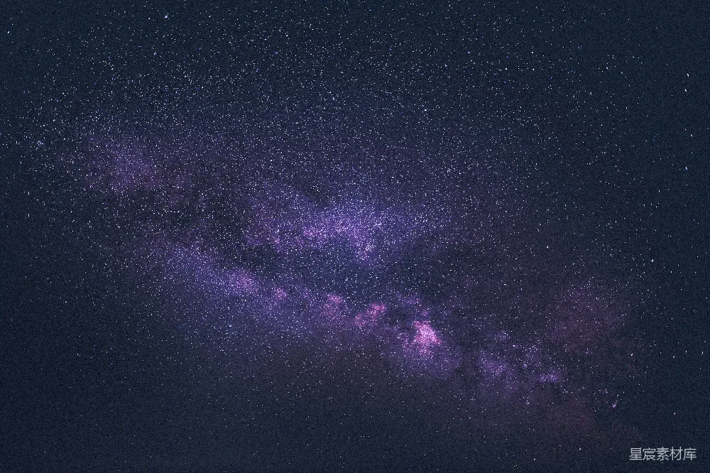 高清摄影 紫色和黑色的天空中有星星
