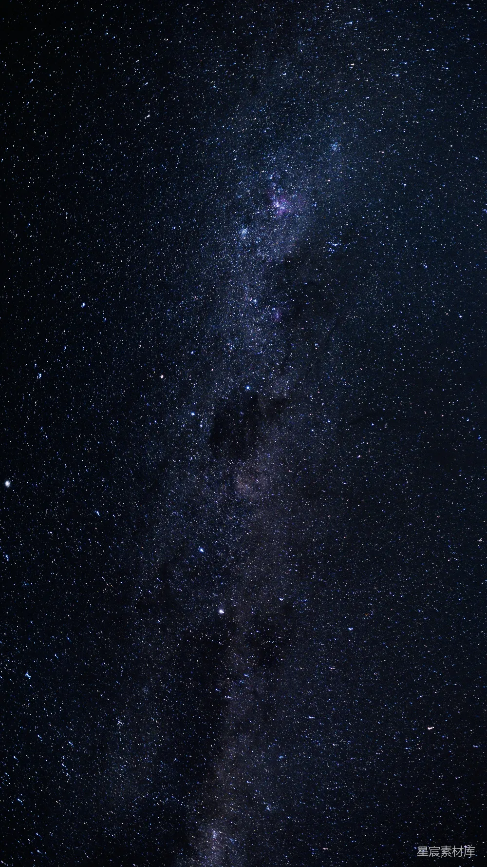 高清摄影 夜空中的星星和银河