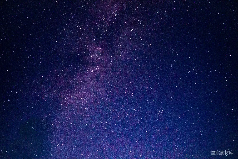 高清摄影 夜晚的蓝天中有星星。