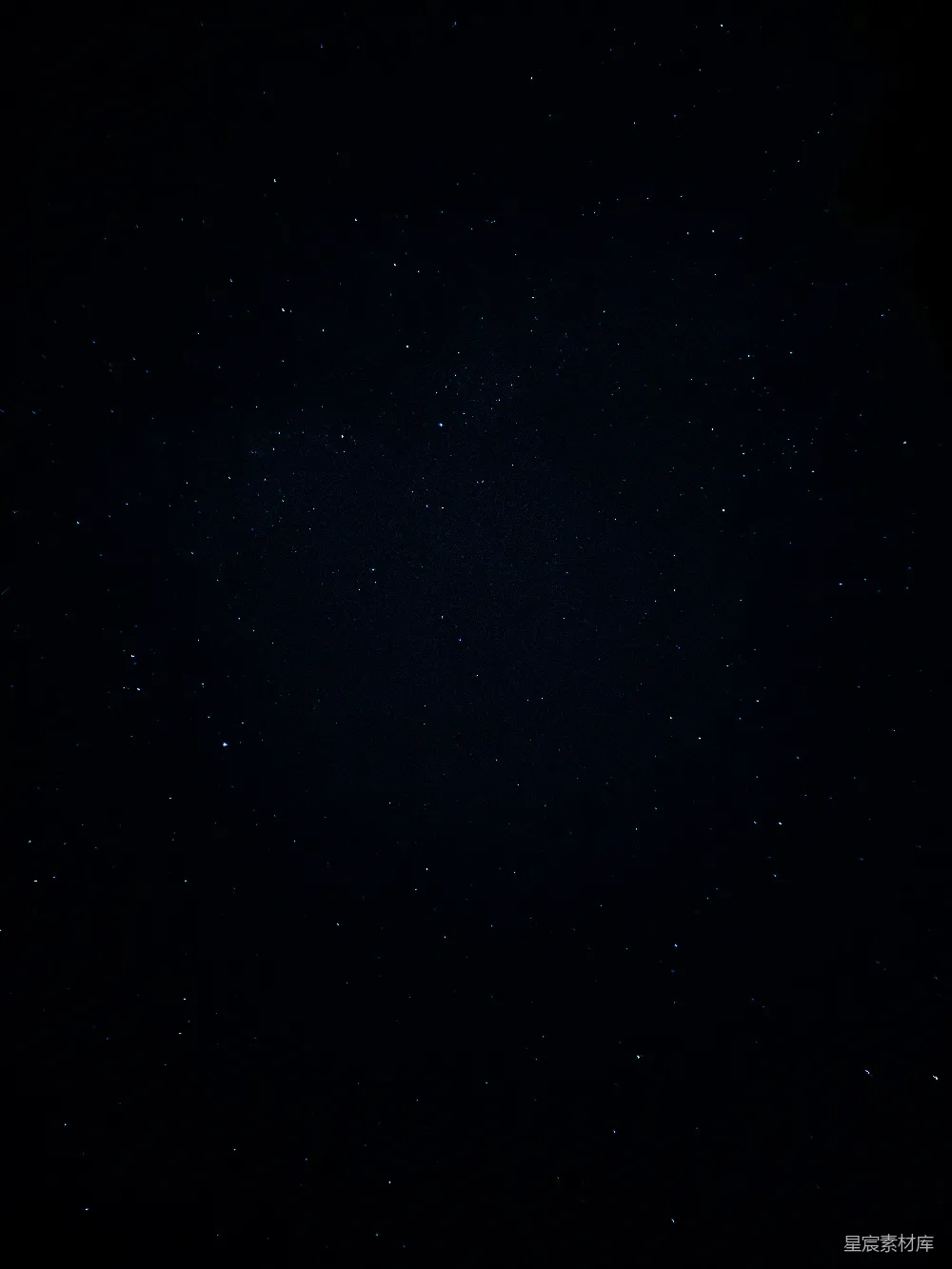 高清摄影 满天星斗与月亮之夜