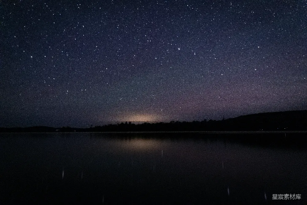 高清摄影 星夜下的水面