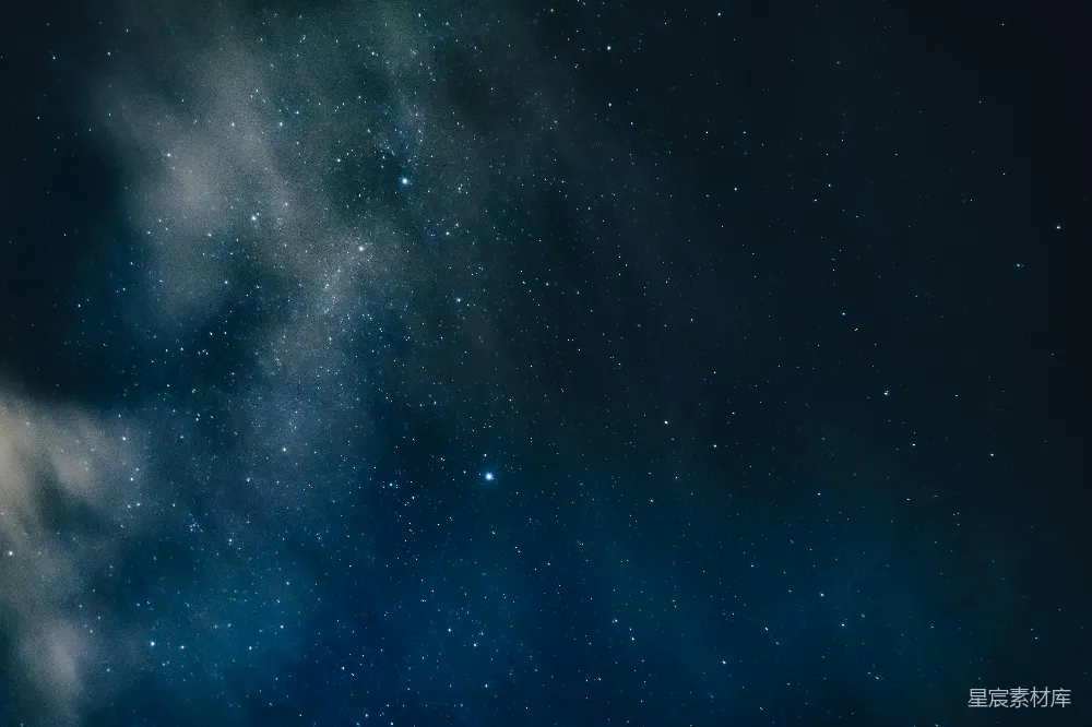 高清摄影 夜间星空下的蓝天