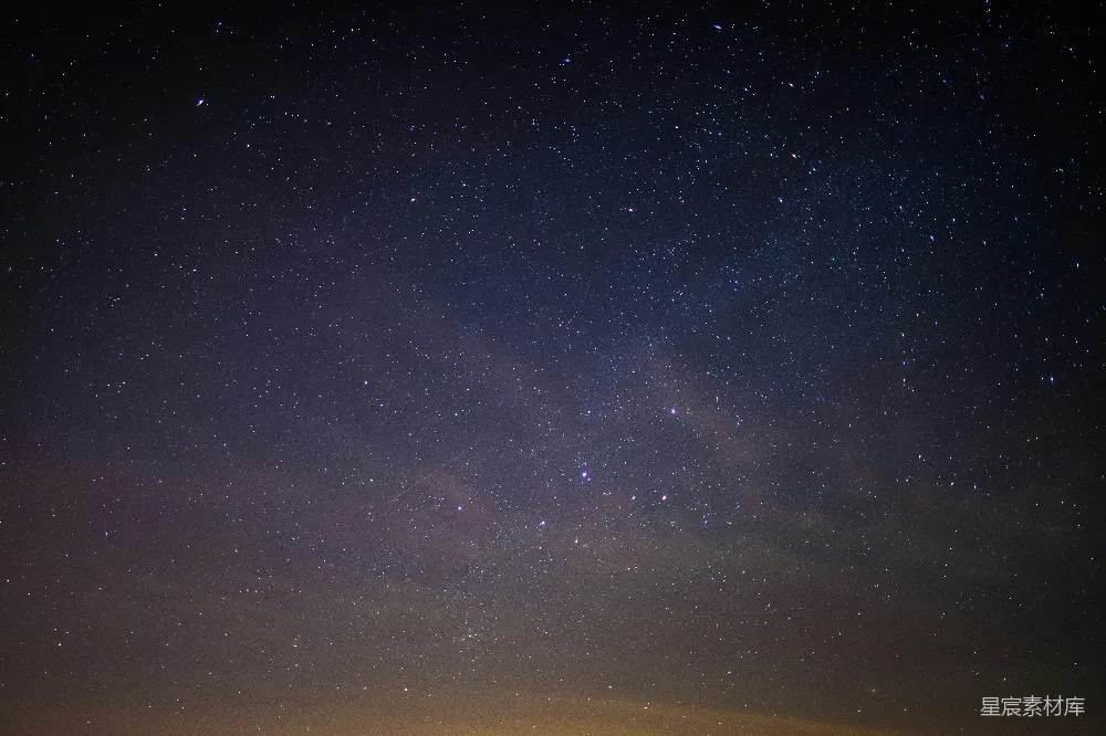 高清摄影 夜晚的蓝天中有星星
