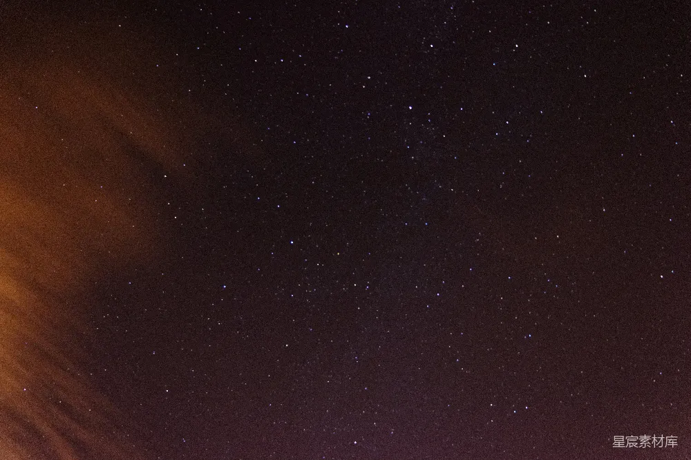 高清摄影 黑白星空夜
