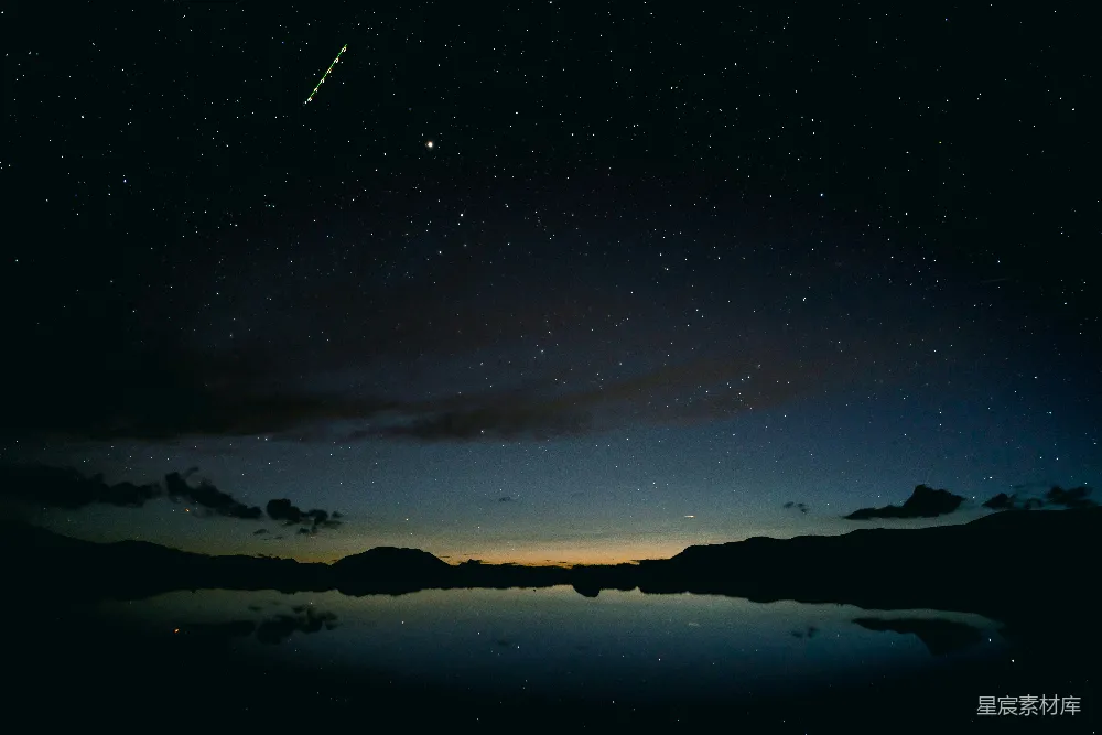 高清摄影 星夜下的河流