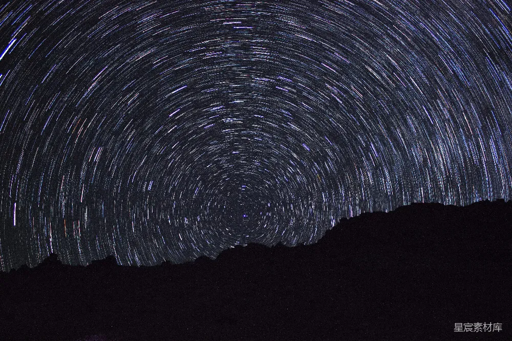 高清摄影 极地星星的时间流逝摄影
