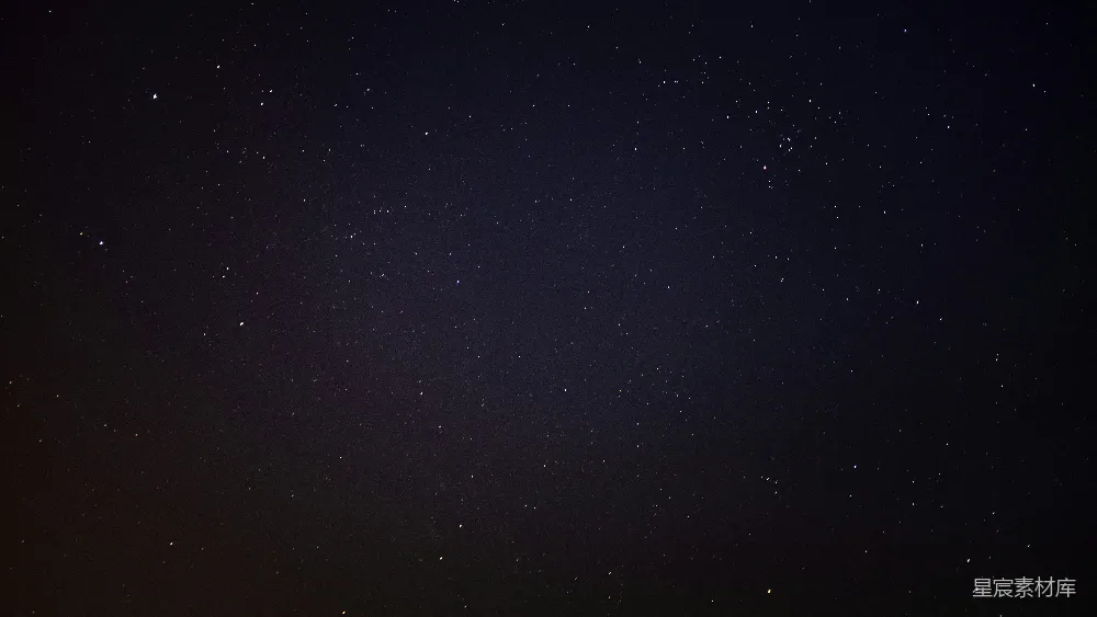 高清摄影 满天星斗的一夜星空