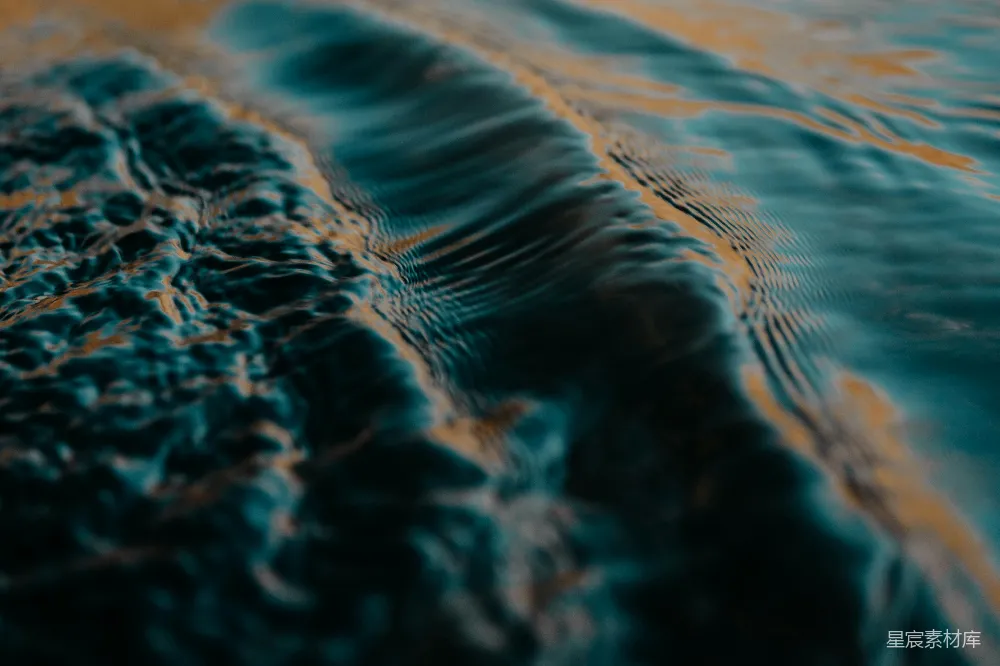 高清摄影 蓝白波浪