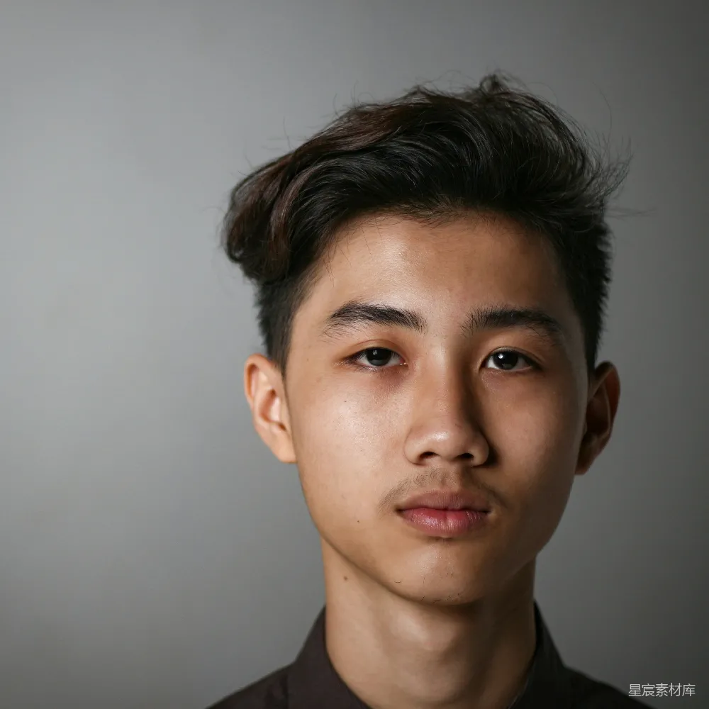 高清摄影 男孩面部特写摄影