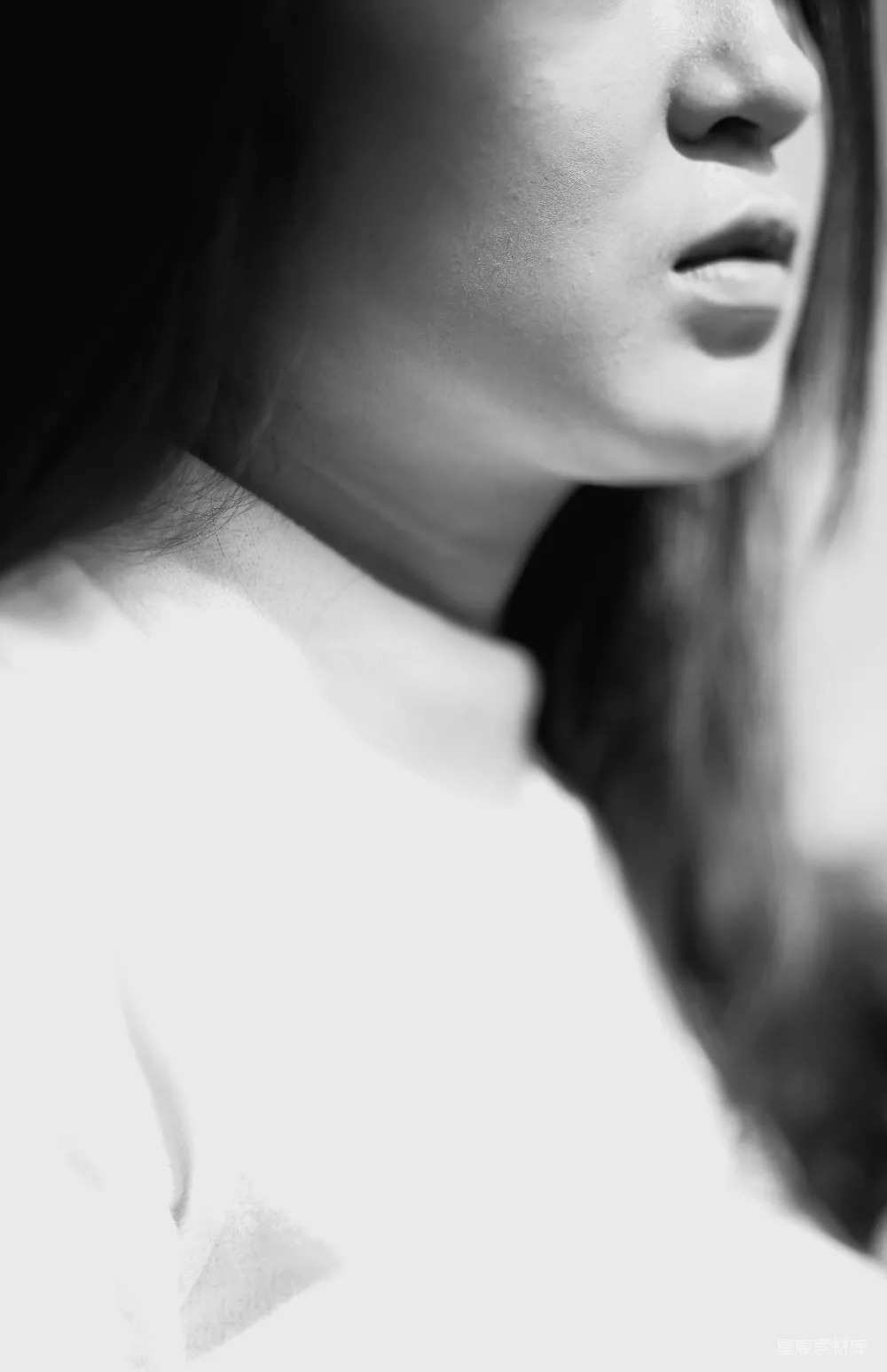 高清摄影  白色连帽衫女式上衣
