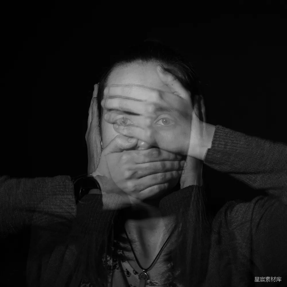 高清摄影 女人用手捂住眼睛