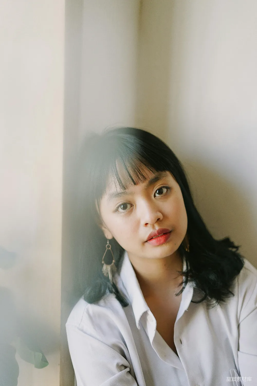 高清摄影 白衬衫女职员