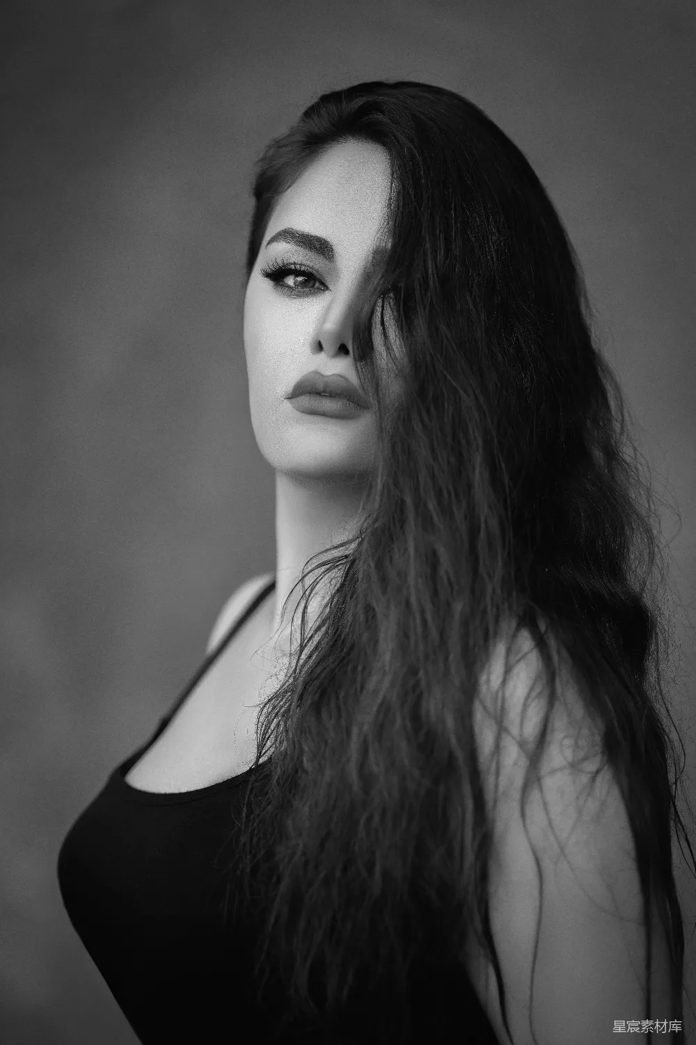 高清摄影  长发女子