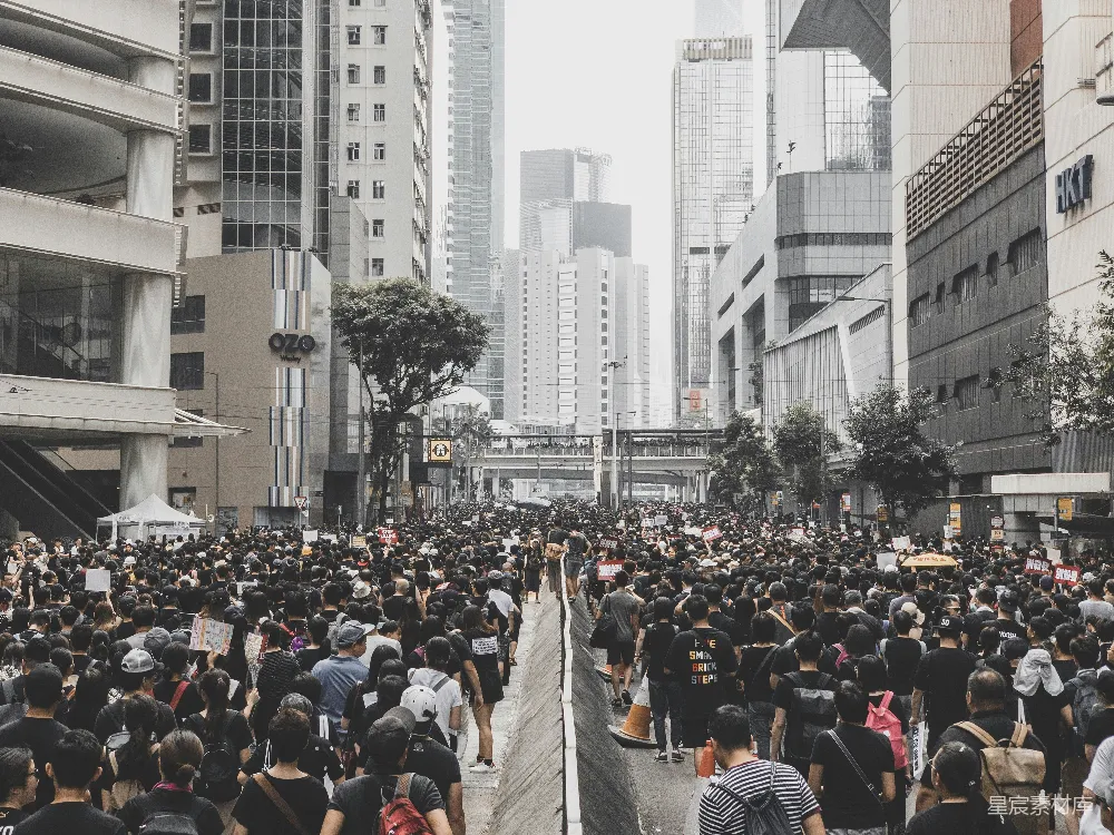 高清摄影 路上的人们