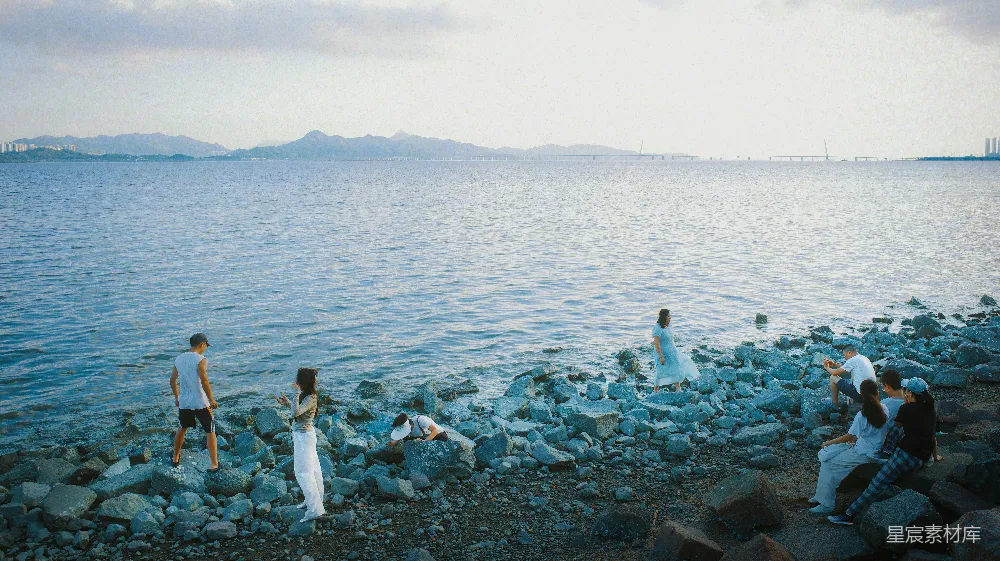 高清摄影 海边 休闲 自然 海边休闲时光