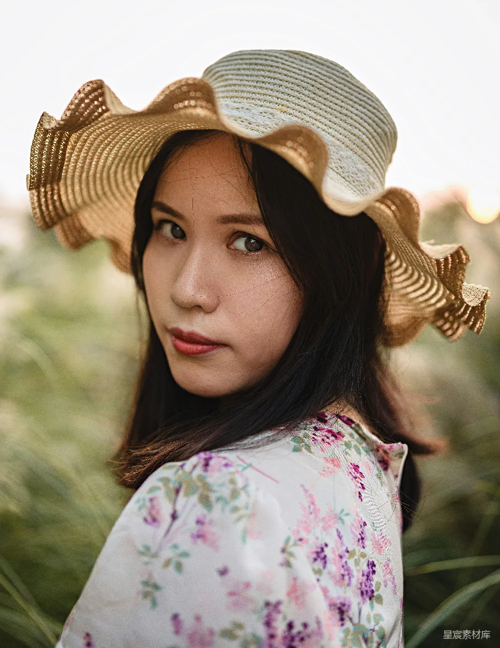 高清摄影 戴帽子的女人