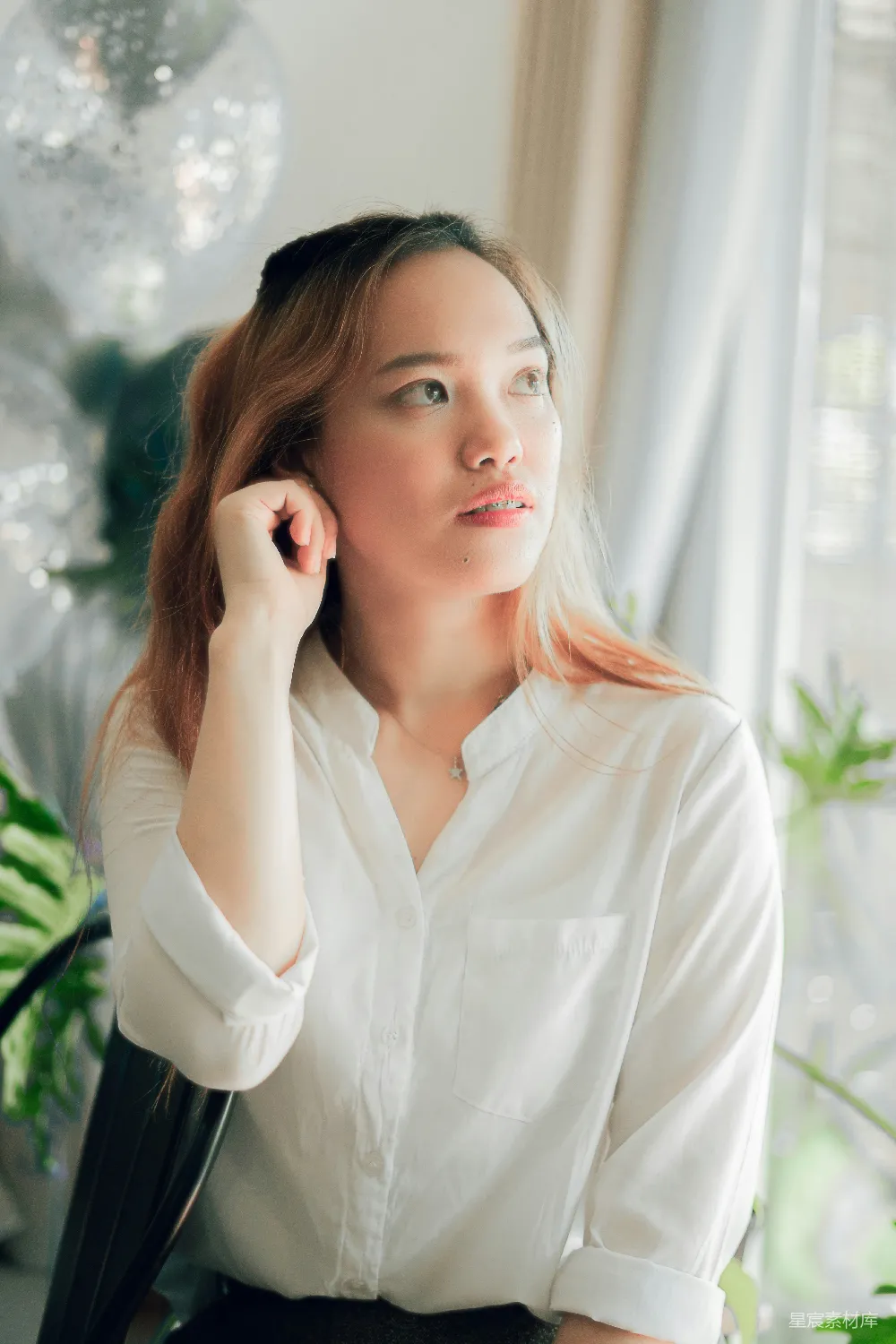 高清摄影  白衣女子
