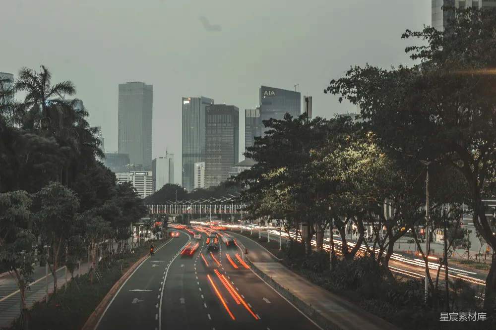 高清摄影 路上的车辆