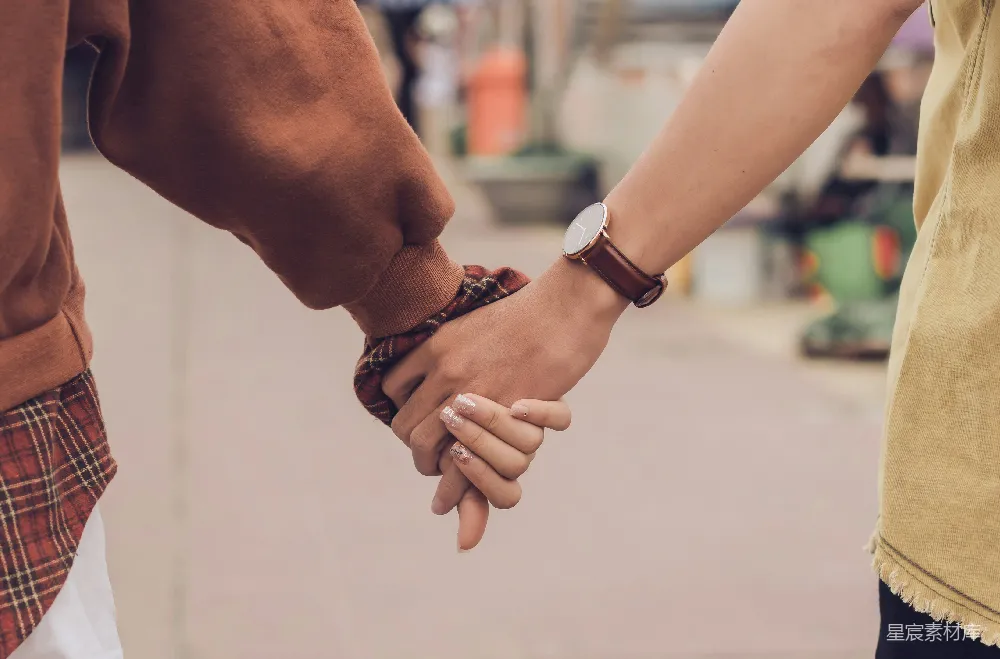 高清摄影 手牵手的 couple