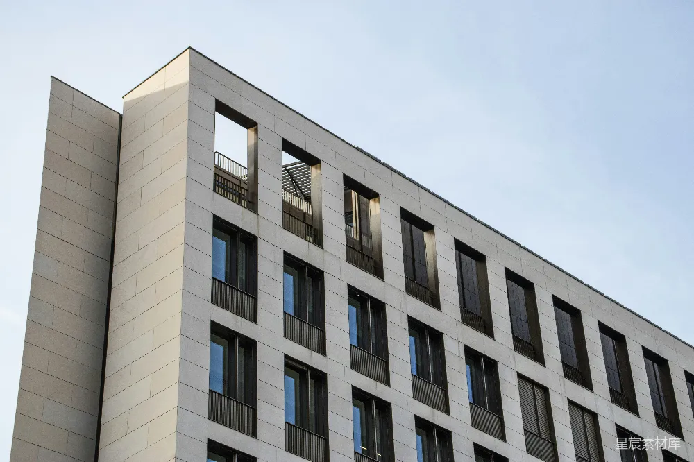 现代建筑的外观和建筑设计。