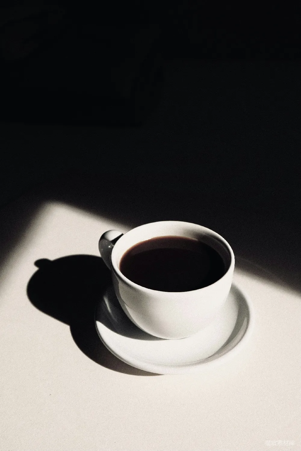高清摄影 白瓷茶杯配托盘