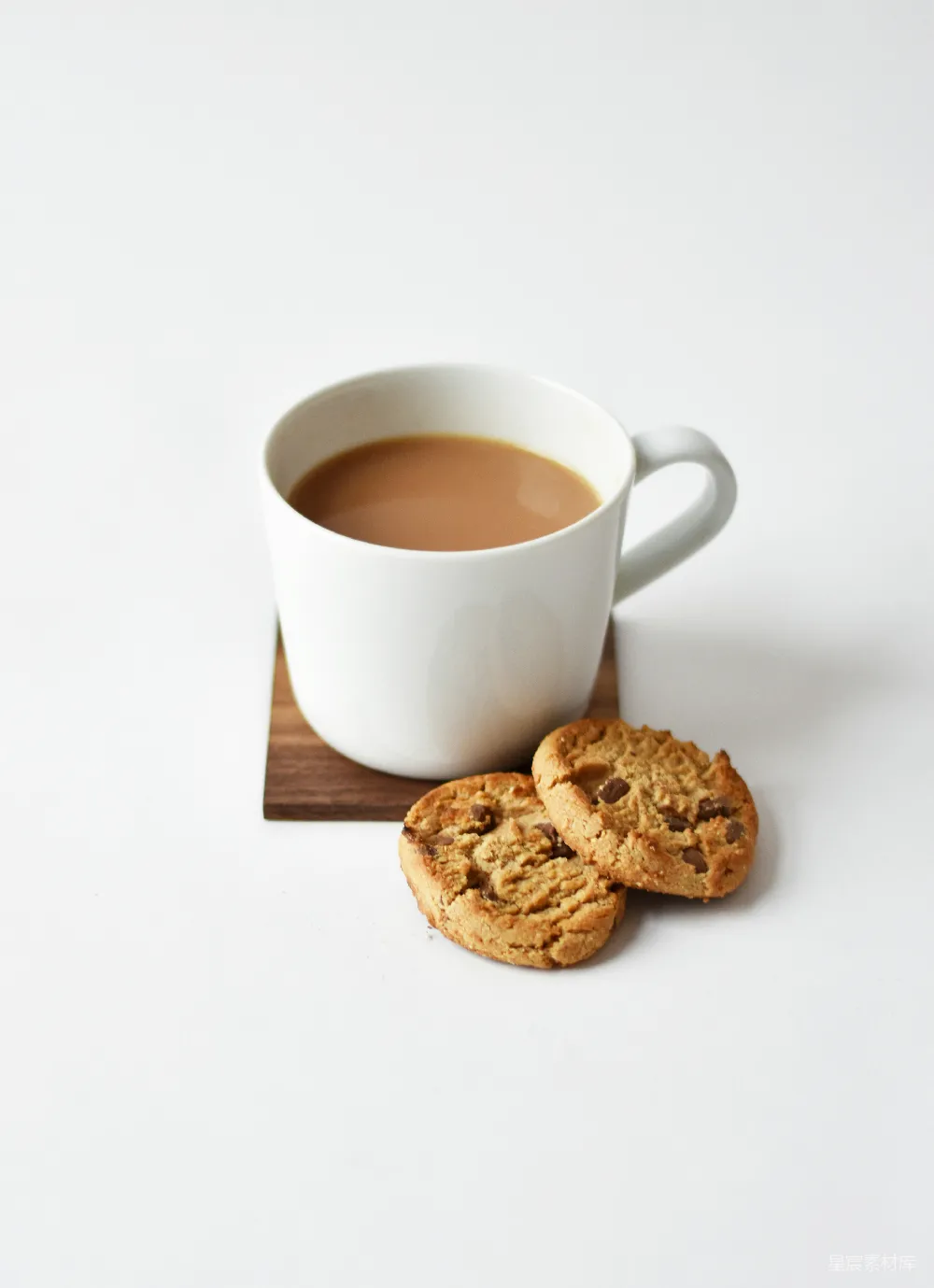 高清摄影 白陶瓷咖啡 mug 配搭饼干