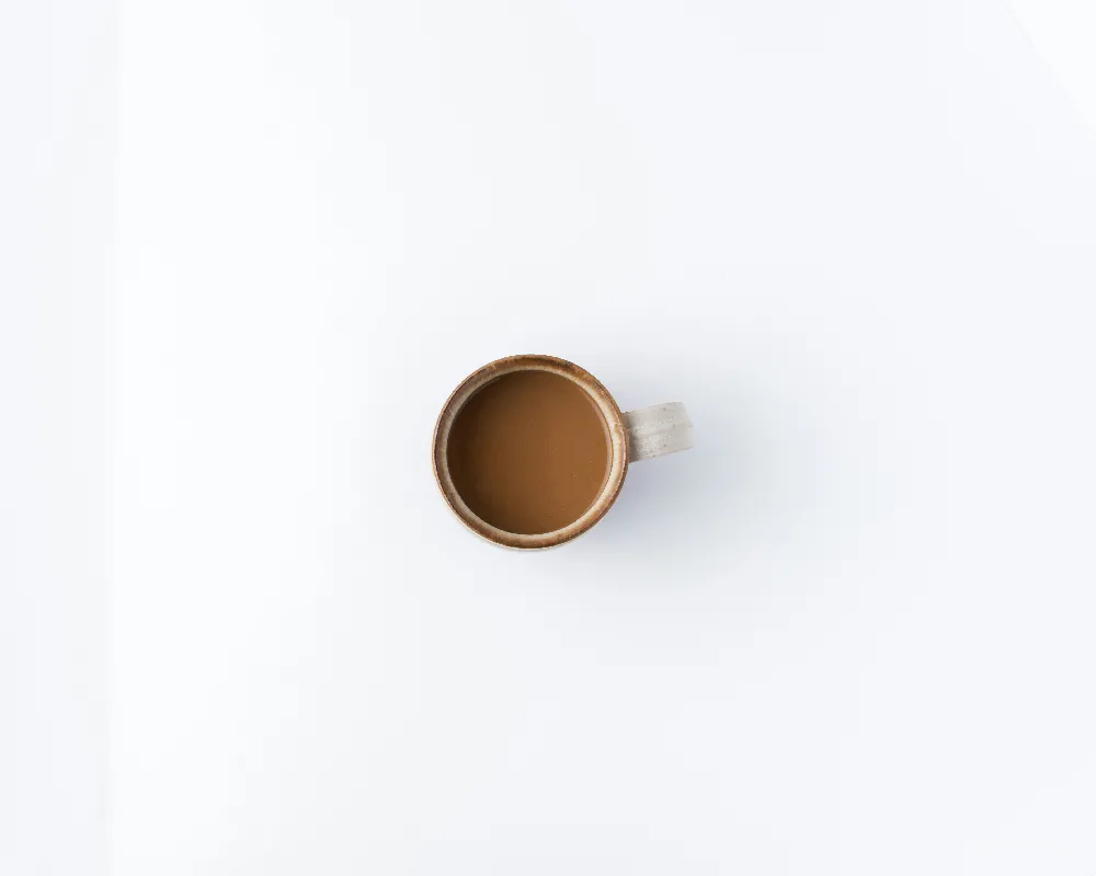 高清摄影 棕色陶瓷咖啡杯