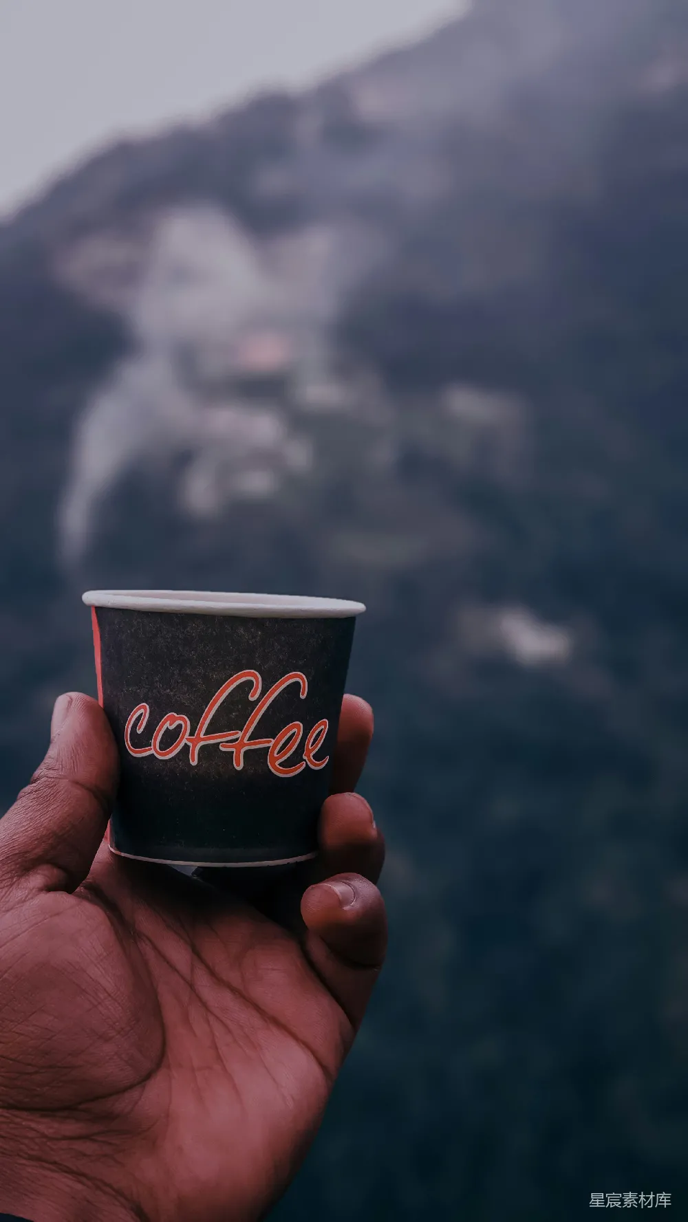 高清摄影  黑咖啡一次性杯