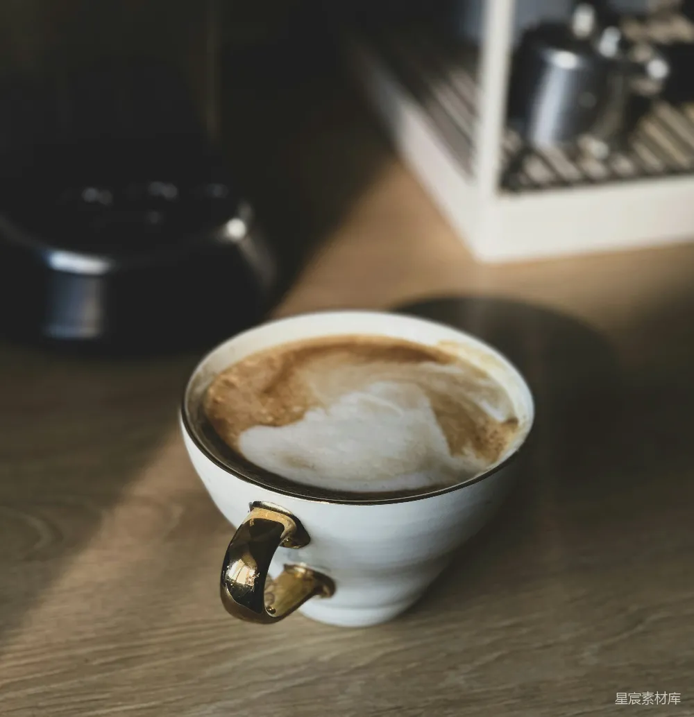 高清摄影 白色陶瓷咖啡杯