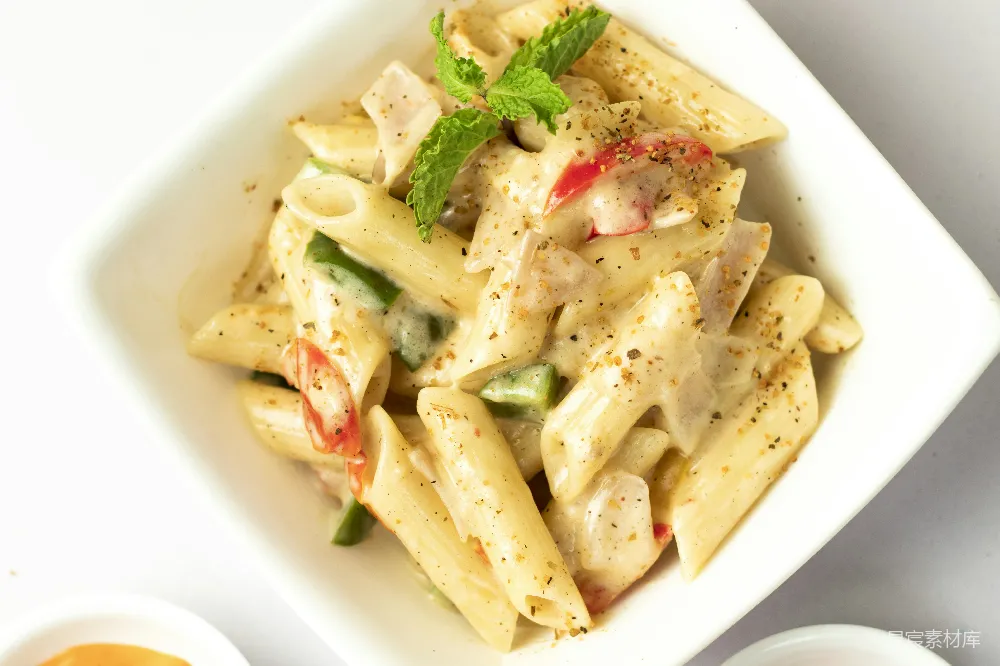 高清摄影  萨拉莎通心粉 pasta 盘在碗中