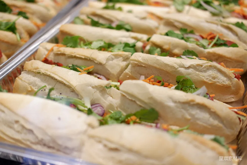 高清摄影 一张 sandwiches 的特写镜头
