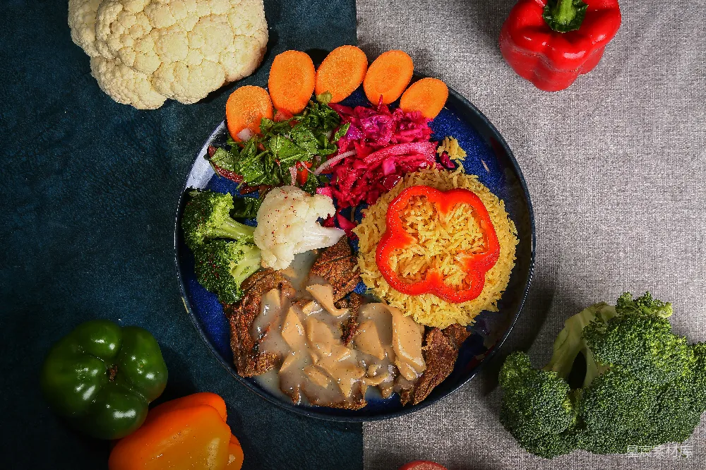 高清摄影 一盘食物