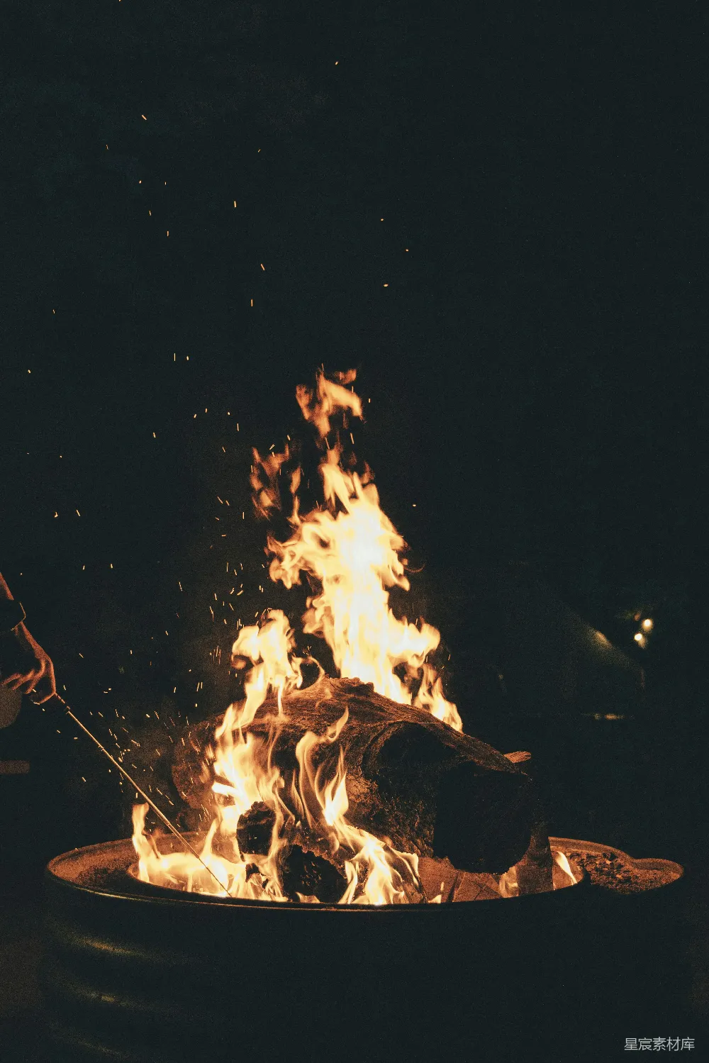 高清摄影  夜间发生火灾