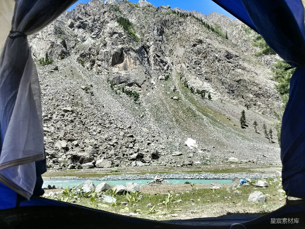 露营地的景色