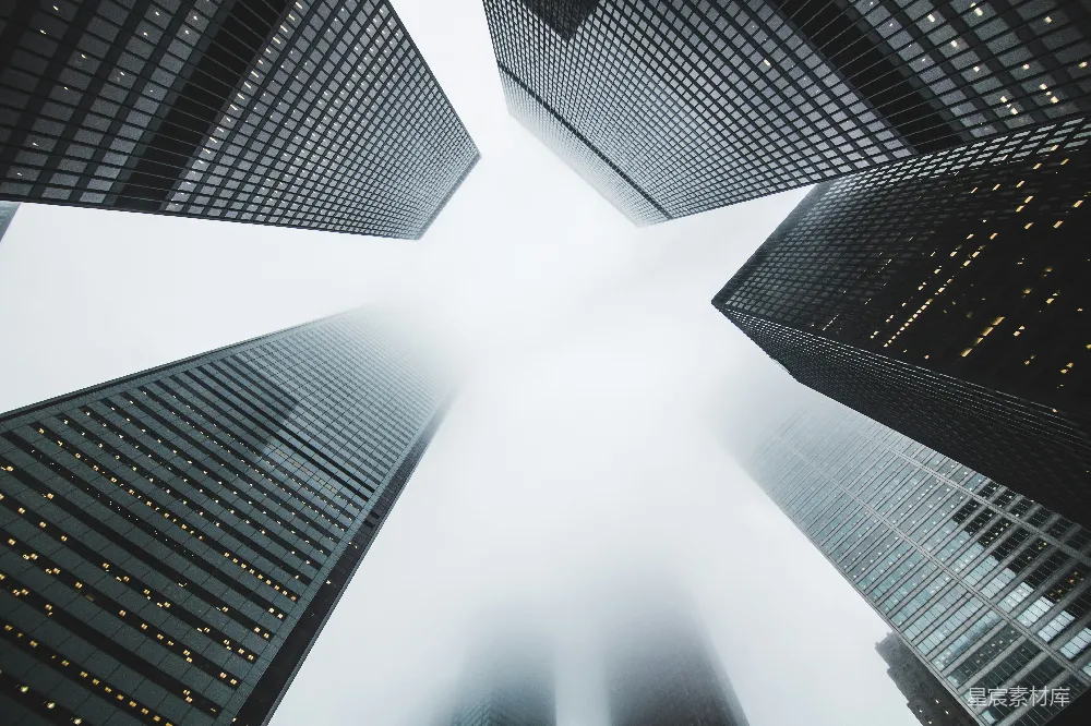 高清摄影 壁纸 低角度拍摄建筑物