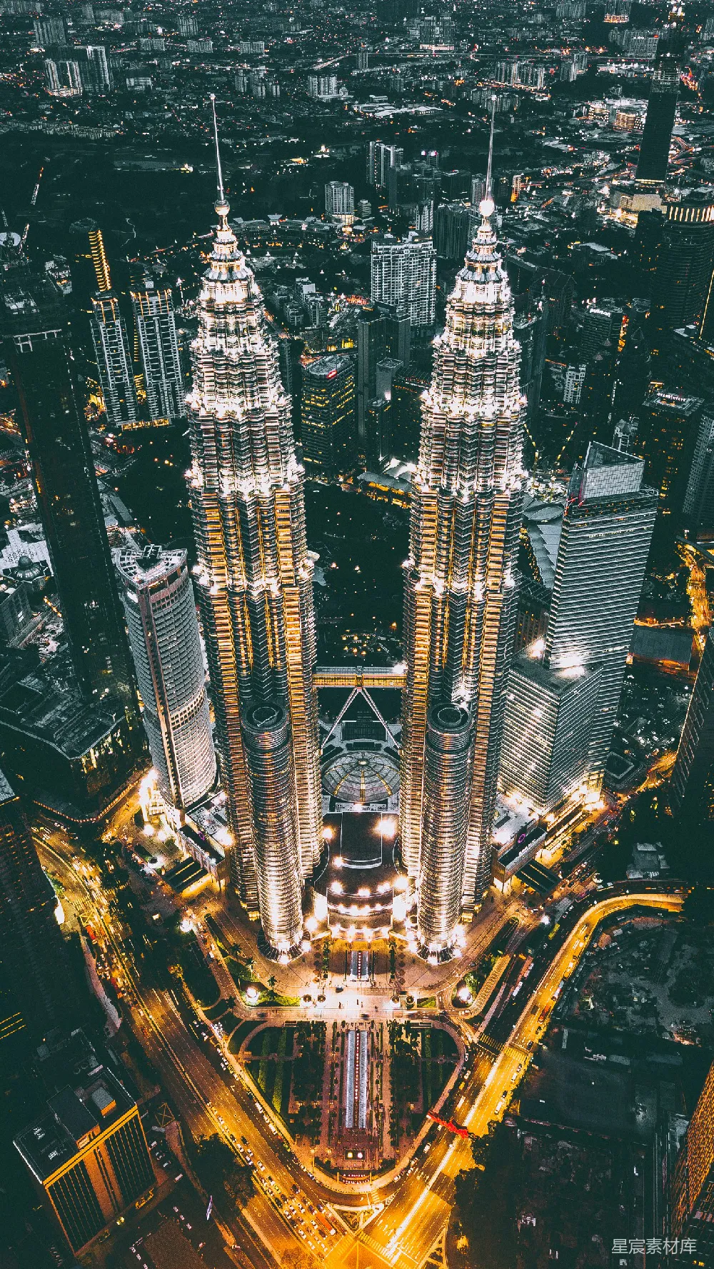 高清摄影 旅行 双子塔，马来西亚