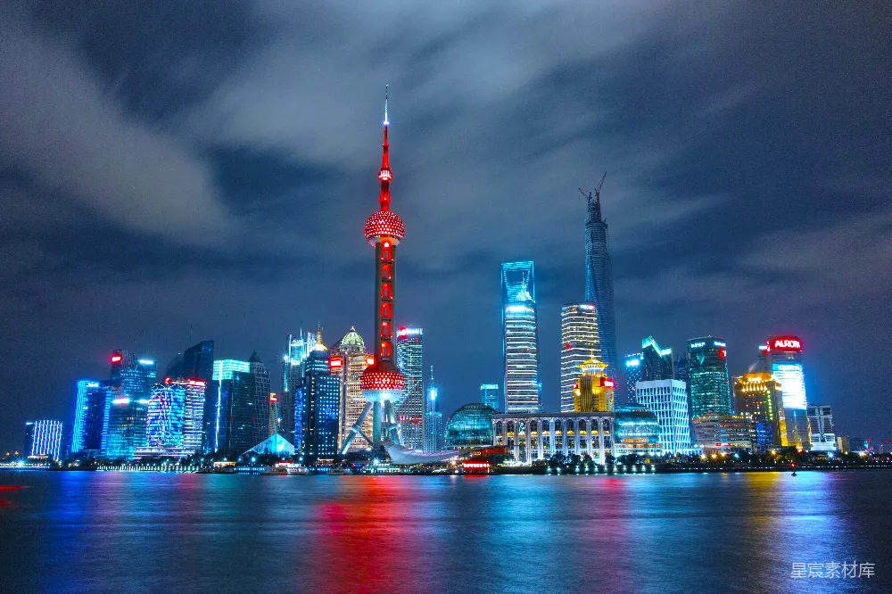 高清摄影 自然 建筑摄影：灯火辉煌的城市夜空