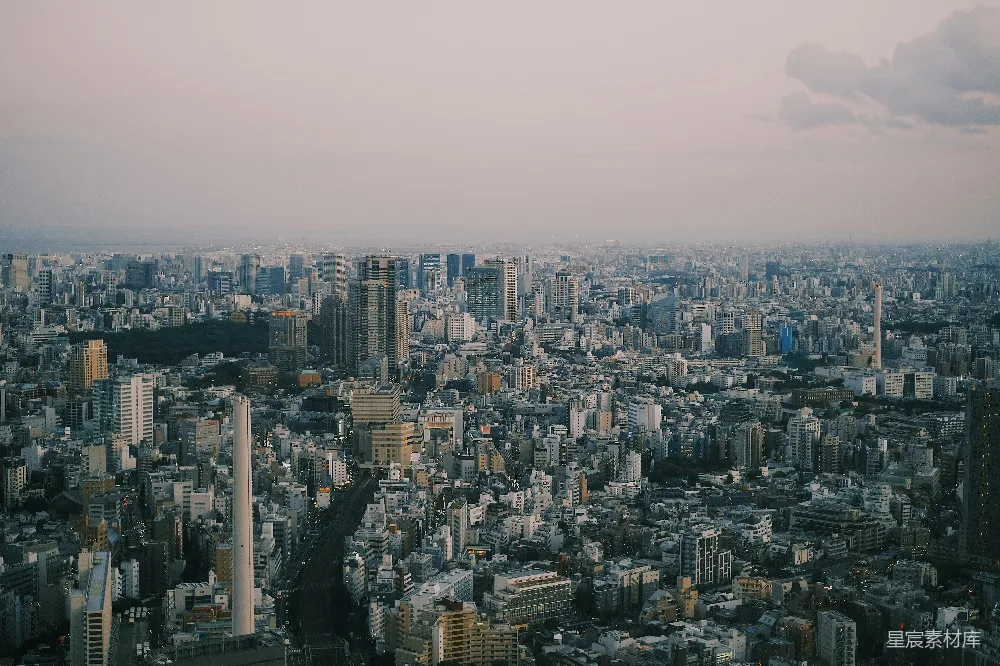 高清摄影 旅行 壁纸 从高大楼顶俯瞰城市景色