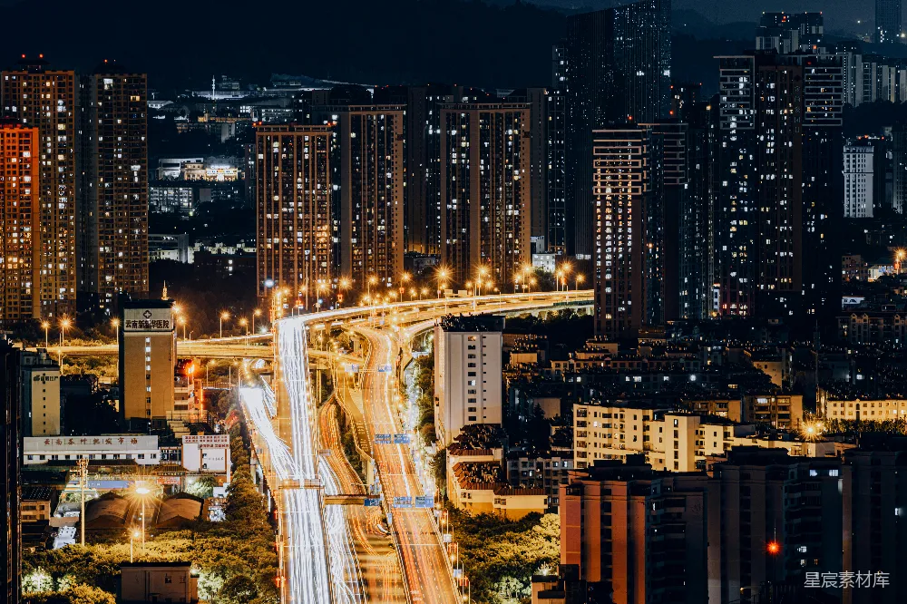 高清摄影  夜晚的城市景象