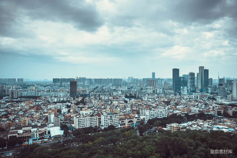 高清摄影  高层建筑的俯视图