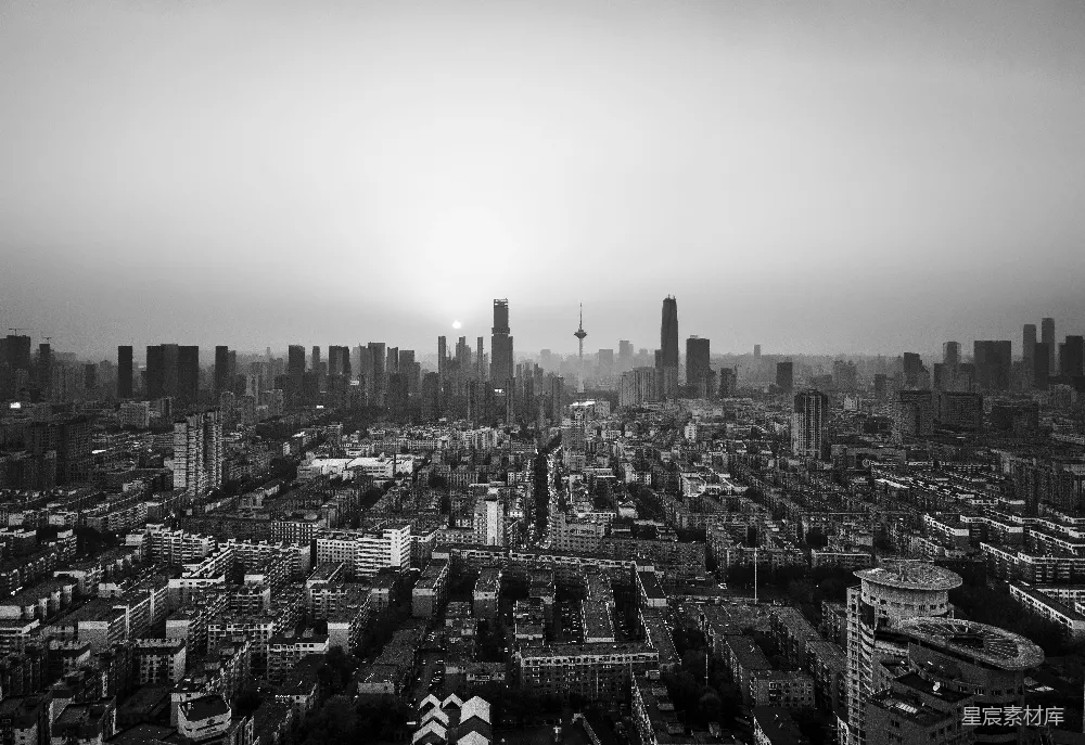 高清摄影  一座有许多建筑物的城市