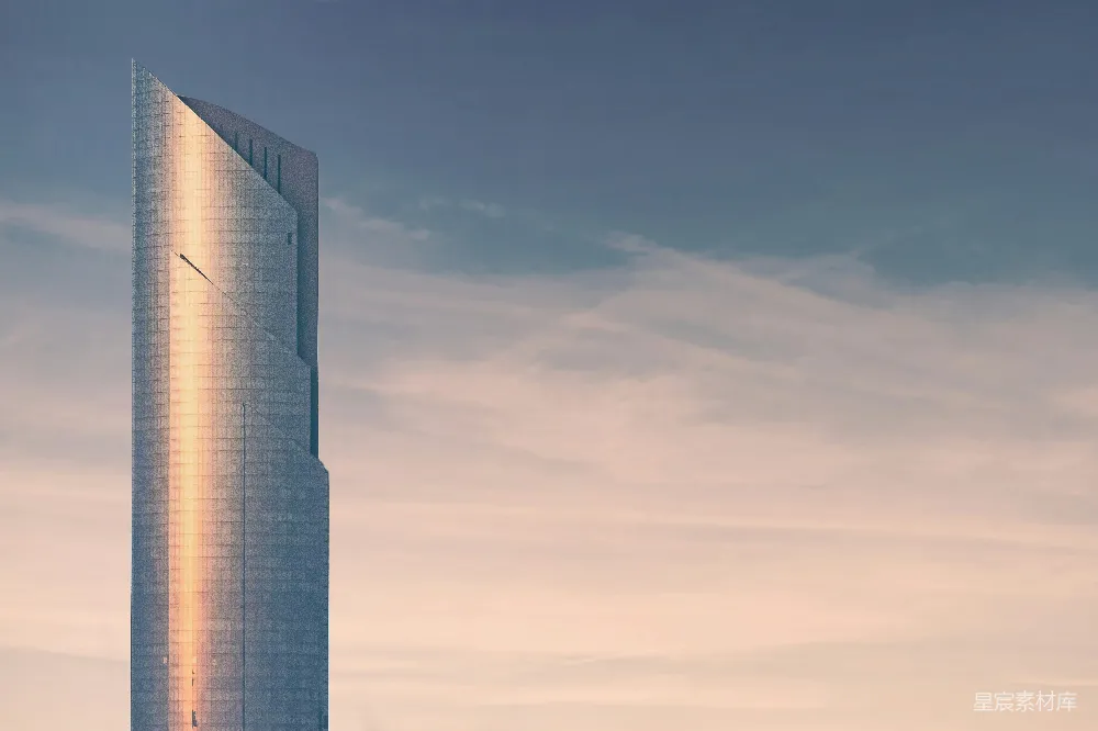 高清摄影  灰色高层建筑的航拍照片