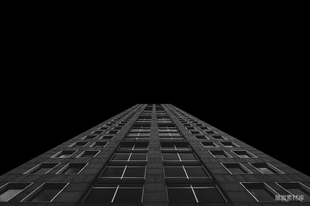 高清摄影  夜间拍摄的建筑物俯视照