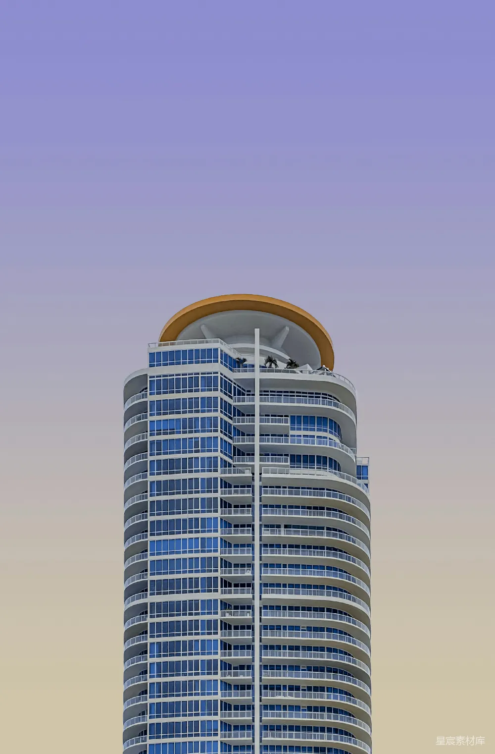 高清摄影 壁纸 一座很高的建筑物，背景是天空。